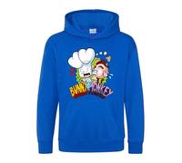 World Book Day Cute Bunny Hoodie Birthday Gift Boys Girls Monkey Funny Pullover Comic Story Angry Characters Unisex Kids Adults Hood (Royal Blue, 5 Years)