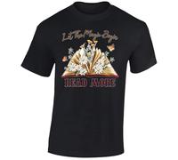 World Book Day Let The Magic Begin Mens T-Shirt Funny Festive Retro Aesthetic Humor Cute Whimsical Pages Bloom School Event Lover Gift Tshirt Black - Medium