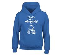 World Book Day Movie Diary Themed Hoodie, Book Lover Wimpy Kid Funny Sarcastic Cartoon Gift For Boys Girls Unisex Hoodie Kids Adults Top (Royal, 9 Years)