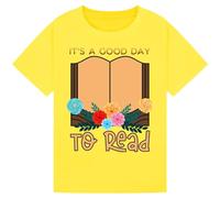 World Book Day T-Shirt for Book Lovers - Perfect for Celebrating Reading with a Stylish Tee for Adults and Children Yellow 9-11Y