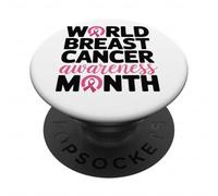 World Breast Cancer Awareness Month Design PopSockets Adhesive PopGrip