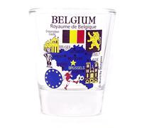 World By Shotglass Belgium EU Series Landmarks and Icons Shot Glass
