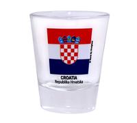 World By Shotglass Croatia Shot Glass