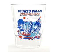 World By Shotglass Iguazu Falls Argentina Brazil Paraguay Shot Glass