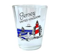 World By Shotglass Jersey United Kingdom Lighthouse Shot Glass