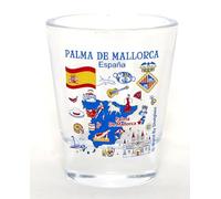 World By Shotglass Palma De Mallorca Spain Great Spanish Cities Collection Shot Glass