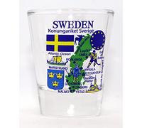 World By Shotglass Sweden EU Series Landmarks and Icons Shot Glass