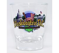 World By Shotglass Washington DC State Elements Shot Glass