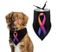 World C-ancer Day Hope Bandanas for Dogs Triangle Pet Bibs Washable Dog/Cat Scarf Pets Accessories