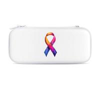 World C-ancer Day Hope Carrying Case Compatible with Switch Hard Travel Storage Bag with 15 Game Card Slots