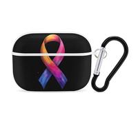 World C-ancer Day Hope Compatible with Airpod Pro Case PC Scratch-Resistant Drop-Proof Protective Cover with Keychain White-style