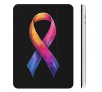 World C-ancer Day Hope Tri-fold Tablet Case Compatible with IPAD Mini4/5/6 Soft Protective with Pen Slot