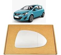 WORLD CAR MIRRORS FITS VAUXHALL CORSA 2006-2019 REPLACEMENT SIDE WING MIRROR GLASS RIGHT SIDE, STICK-ON GLASS