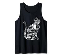 World Cat Language Tee Meow Sounds & Names Around the Globe Tank Top
