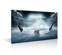 World Championship Ice Hockey Hockey Wall Art Sports Pictures Print On Canvas Modern Artwork Wall Art for Living Room Office Gallery Wrapped Posters Framed Ready to Hang, (16" Wx24 H)