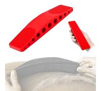 World Class Handmade Equine Stiff Body Horse Brush. Professional Equine Grooming Tools. Effortlessly Removes Mud, Sweat and Dirt From Your Horses Hair.(Red)