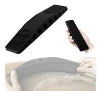 World Class Handmade Equine Stiff Body Horse Brush. Professional Equine Grooming Tools. Effortlessly Removes Mud, Sweat and Dirt From Your Horses Hair.(Black)