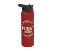 World Class Patient Care Technician PCT Medical Tech Apparel Stainless Steel Insulated Water Bottle