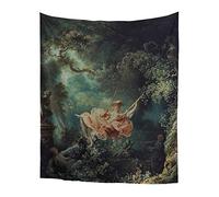 World Classic Art Masterpiece Tapestry Series| Jean Honore Fragonard,The Swing. Classical Art Tapestry, Antique, Vintage, Collection,Home Décor