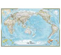 World Classic, Pacific Centered Map [Enlarged and Tubed] - Reference Maps (National Geographic Reference Map)