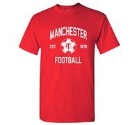 World Classic Soccer Football Arch Cup T Shirt, Manchester Home Red, Medium