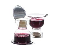 World Communion Cups Pre-filled Disposable Communion Cups Concord Grape Juice with Bread - Prefilled Communion Cups and Wafer Set - (200) units - Shipping Included