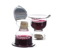 World Communion Cups Pre-filled Disposable Communion Cups Concord Grape Juice with Bread - Prefilled Communion Cups and Wafer Set - (100) units - Shipping Included