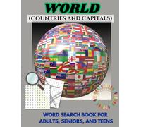 World Countries and Capitals Word Search Puzzle Book: Large Print, For all Ages