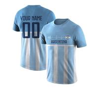 World Cup 2026 Argentina Football Jersey Personalised Name Number Fan Top