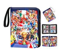 World Cup 2026 Football Trading Card Album with 4 Compartments 50 Sleeves