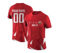 World Cup 2026 Wales Football Jersey Personalised Name Number Fan Top