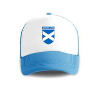 World Cup Football 2026 Scotland Trucker Hat Scottish Saltire Shield Baseball Cap Breathable Mesh Snapback Adjustable Summer Outdoor Hat for Men Women Travel Sports Fan Gift Hiking Camping Streetwear