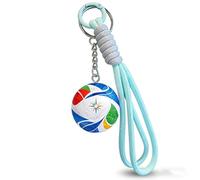 World Cup Keyring Flag Pattern World Cup Football Trophy And Mint Green Tassels Match Day Watch The Game or Everyday Decoration for Football Lovers Key Accessories Keys or Backpack Decoration