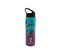 World Cup Qatar Aluminium 750ml Water Bottle FIFA Mid Blue One Size