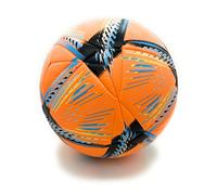 World Cup Quality League Quality Soccer Ball Thermally Bonded Match Ball Seamless Stitching- Official Match Weight- Professional Grade Leather- Pelota de Futbol (Orange, 5)