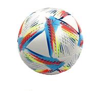 World Cup Quality Soccer Ball Size 5 Thermally Bonded Match Ball with Seamless Stitching- Official Match Weight- Long Lasting Professional High Grade PU Leather- Pelota de Futbol- USA