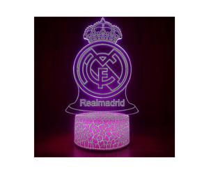 World Cup Real Madrid Football Team Logo Series 3d Colorful Night Ligh