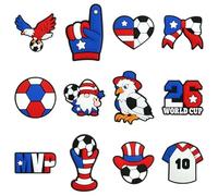 World Cup Shoe Charms for Crocs, Croc decorations, Clog Accessories for Adults