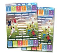 World cup wall chart 2026. World Cup Chart. UK Timings. A2 Poster Twin Pack. Includes details for every game with space to write results. Designed and printed in the Uk