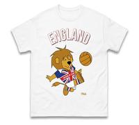 World Cup Willie England 1966 T Shirt, England World Cup Winners 1966 Tee Shirt, Retro Football Tshirt White