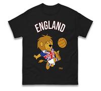World Cup Willie England 1966 T Shirt, England World Cup Winners 1966 Tee Shirt, Retro Football Tshirt Black
