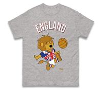 World Cup Willie England 1966 T Shirt, England World Cup Winners 1966 Tee Shirt, Retro Football Tshirt Heather Grey