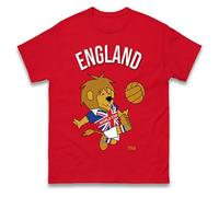 World Cup Willie England 1966 T Shirt, England World Cup Winners 1966 Tee Shirt, Retro Football Tshirt Red