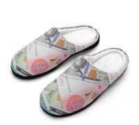 World Dollars Women's Cotton House Slippers | Memory Foam Slippers Closed Toe Slip On Home Shoes for Indoor Outdoor