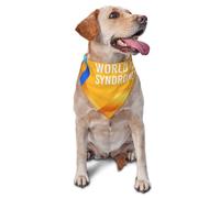 World Down Syndrome Awareness Day Dog Bandanas Triangle Bibs Pet Scarf For Small Medium Large Dogs And Cat