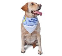 World Down Syndrome Awareness Day Dog Bandanas Triangle Bibs Pet Scarf For Small Medium Large Dogs And Cat