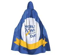 World Down Syndrome Awareness Day Halloween Witch Cloak Unisex Hooded Cloak For Festive Party Costume