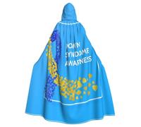 World Down Syndrome Awareness Day Halloween Witch Cloak Unisex Hooded Cloak For Festive Party Costume