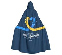 World Down Syndrome Awareness Day Halloween Witch Cloak Unisex Hooded Cloak For Festive Party Costume