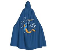 World Down Syndrome Awareness Day Halloween Witch Cloak Unisex Hooded Cloak For Festive Party Costume